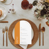 Moderne Kunst, Dichtung und Musik | Hochzeitsmenü Einladung