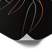 Moderne Kunst, Dichtung und Musik Poster (Ecke)