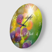 Moderne Kunst, Dichtung und Musik Weinroute Mendri Große Wanduhr (Winkel)