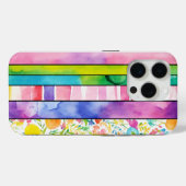 Moderne Kunst Farbenfrohe Kinder Lebensfreude Wass Case-Mate iPhone Hülle (Rückseite (Horizontal))