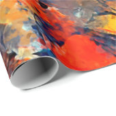 Moderne Kunst. Farbenfrohe zeitgenössische Kunstwe Geschenkpapier (Rolleneckpunkt)