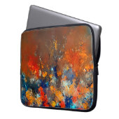 Moderne Kunst. Farbenfrohe zeitgenössische Kunstwe Laptopschutzhülle (Vorderseite Links)