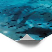 Moderne Kunst. Farbenfrohe zeitgenössische Kunstwe Poster (Ecke)