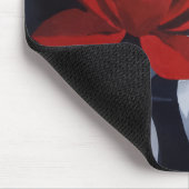 Moderne Kunst Frau mit roter Rose Mousepad (Ecke)