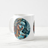 Moderne Kunst Frauen klassische Tasse, 11 oz Kaffeetasse (Vorderseite Links)