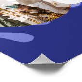 Moderne Kunst Geburtstag 5 Fotos Collage Template Poster (Ecke)