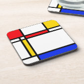 Moderne Kunst Getränkeuntersetzer (Linke Seite)