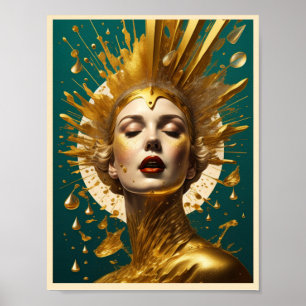 Moderne Kunst Girl Poster