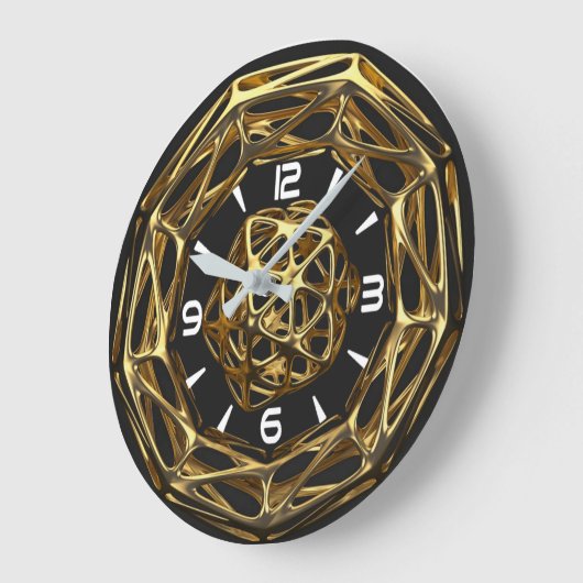 Moderne Kunst Große Wanduhr (Winkel)