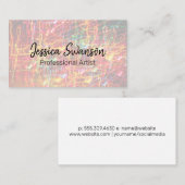 Moderne Kunst | Hintergrund der Lichtwege Visitenkarte (Vorne/Hinten)