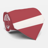 Moderne Kunst - Horizontale Streifen Pink Bright V Krawatte (Gerollt)