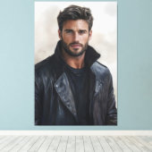 Moderne Kunst im Rebel-Stil Leinwanddruck (Insitu (Holzboden))