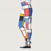 Moderne Kunst im Stil von Mondrian Leggings Design (Links)