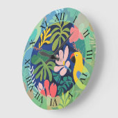 Moderne Kunst im Tropengarten Große Wanduhr (Winkel)