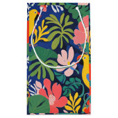 Moderne Kunst im Tropengarten Kleine Geschenktüte (Rückseite)