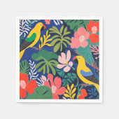 Moderne Kunst im Tropengarten Serviette (Vorderseite)