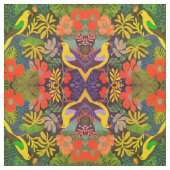 Moderne Kunst im Tropengarten Stoff (Muster)