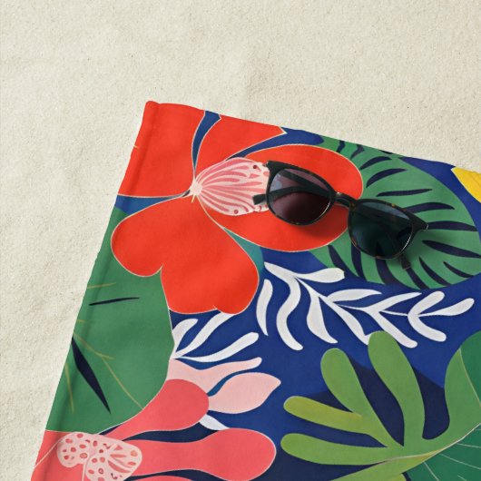 Moderne Kunst im Tropengarten Strandtuch (Beispiel)