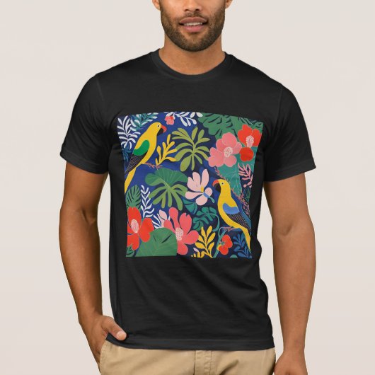 Moderne Kunst im Tropengarten T-Shirt (Vorderseite)