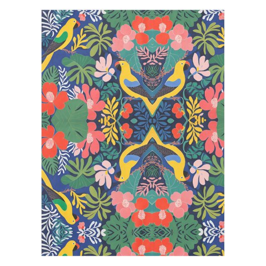 Moderne Kunst im Tropengarten Tischdecke (Vorderseite)