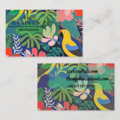 Moderne Kunst im Tropengarten Visitenkarte (Vorne/Hinten)