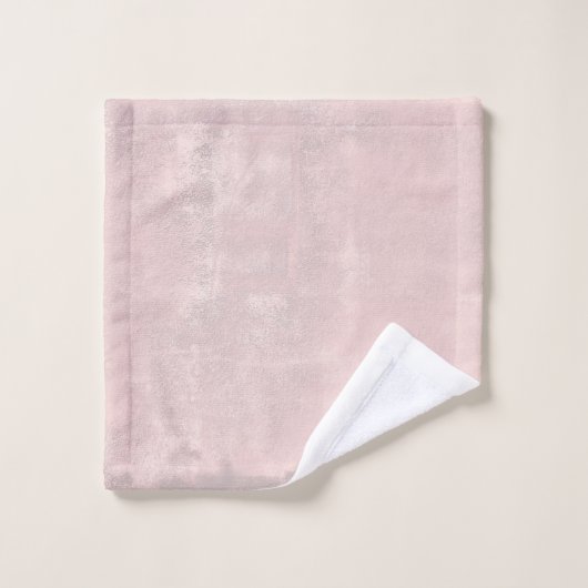 Moderne Kunst in hellrosa Grau personalisieren Badhandtuch Set (Waschlappen)