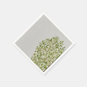 Moderne Kunst in pastellfarbenen Blätter Serviette (Ecke)