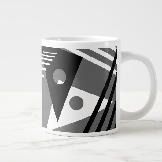 Moderne Kunst Jumbo-Tasse (Rechts)