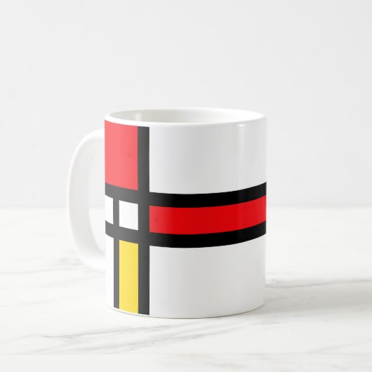 Moderne Kunst Kaffeetasse (Vorderseite Links)