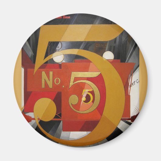 Moderne Kunst kubistische Demuti Abbildung 5 in Go Magnet (Vorne)