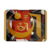 Moderne Kunst kubistische Demuti Abbildung 5 in Go Magnet (Horizontal)