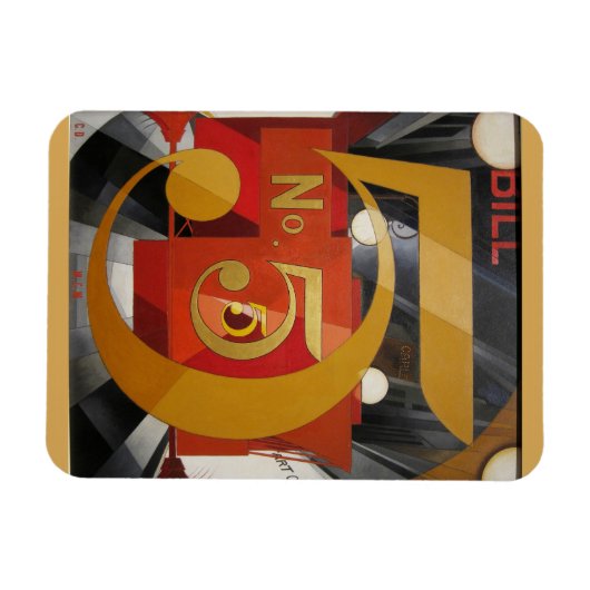 Moderne Kunst kubistische Demuti Abbildung 5 in Go Magnet (Horizontal)