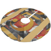 Moderne Kunst kubistische Demuti Abbildung 5 in Go Polyester Weihnachtsbaumdecke (Schrägansicht)