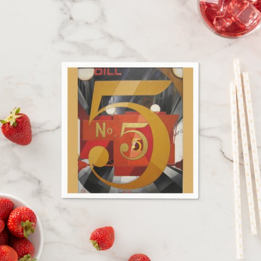 Moderne Kunst kubistische Demuti Abbildung 5 in Go Serviette (Beispiel)