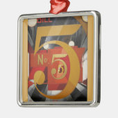 Moderne Kunst kubistische Demuti Abbildung 5 in Go Silbernes Ornament (Links)