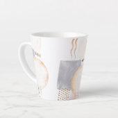 Moderne Kunst Latte Tasse (Linke Ecke)