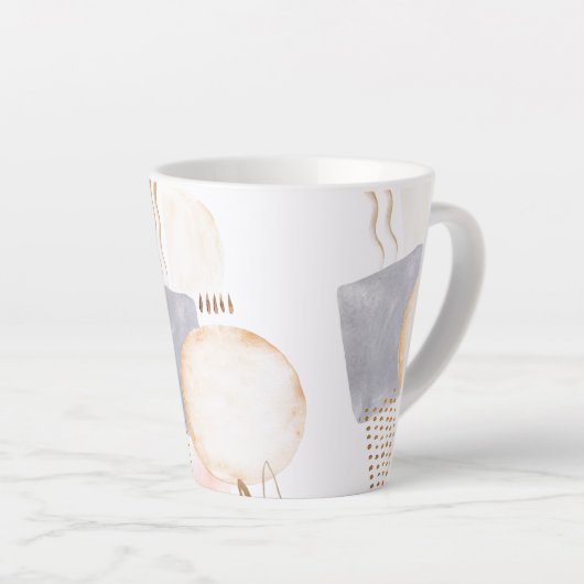 Moderne Kunst Latte Tasse (Rechte Ecke)