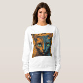 Moderne Kunst - Lebhafte Mehrfarbigkeit für Frauen Sweatshirt (Vorne ganz)