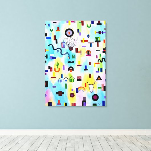 Moderne Kunst Leinwanddruck (Insitu (Holzboden))