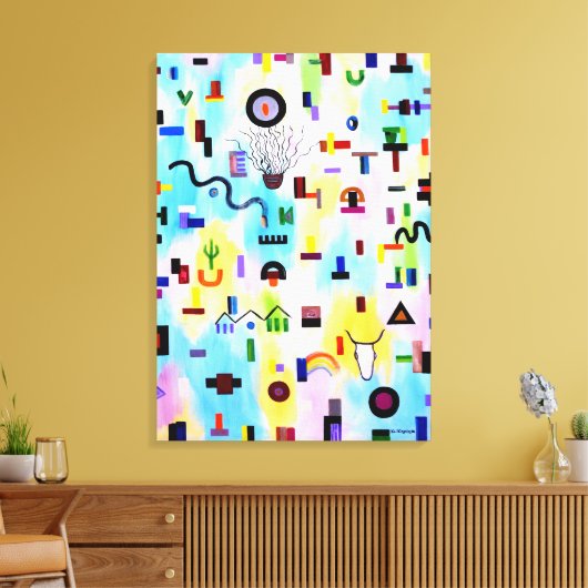 Moderne Kunst Leinwanddruck (Insitu (Wohnzimmer))