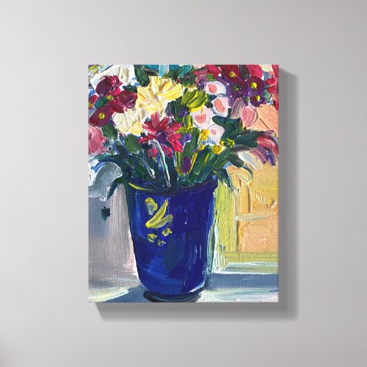 Moderne Kunst, Malerei, Blume Leinwanddruck (Vorderseite)