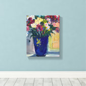 Moderne Kunst, Malerei, Blume Leinwanddruck (Insitu (Holzboden))