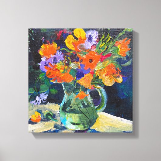 Moderne Kunst, Malerei, Blume Leinwanddruck (Vorderseite)