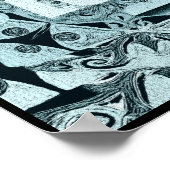 Moderne Kunst Mandala Poster (Ecke)