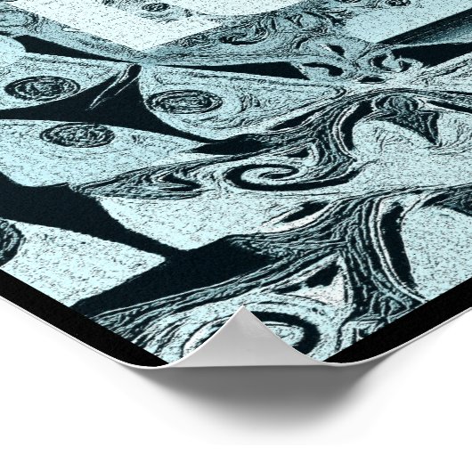 Moderne Kunst Mandala Poster (Ecke)