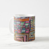 Moderne Kunst Maze Kaffeetasse (Vorderseite Links)
