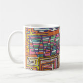 Moderne Kunst Maze Kaffeetasse (Links)