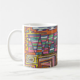 Moderne Kunst Maze Kaffeetasse