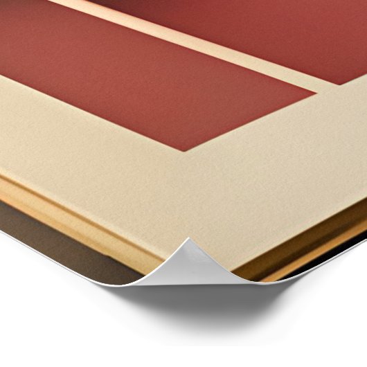 Moderne Kunst Meditation Mitte des Jahrhunderts Poster (Ecke)