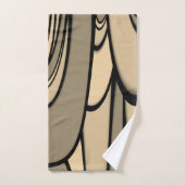 Moderne Kunst Melken Brown Hues Badhandtuch Set (Handtuch)